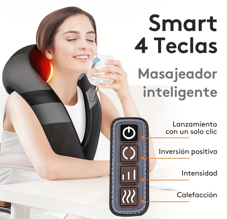 Neck Massager, Shiatsu Back Neck Massager with Heat, Electric Shoulder Massager Pillow for Neck, Back, Shoulder, Foot, Leg