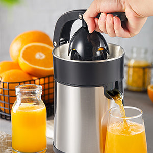 Electric Citrus Juicer Squeezer,  Powerful Electric Orange Juicer With 2 Size Cone, Homemade Citrus Juicer Machine