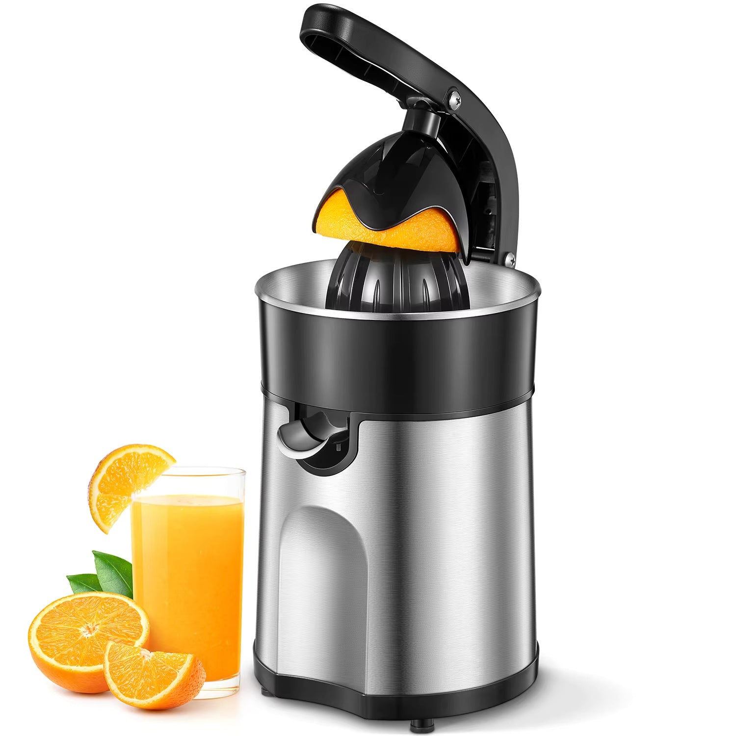 Electric Citrus Juicer Squeezer,  Powerful Electric Orange Juicer With 2 Size Cone, Homemade Citrus Juicer Machine